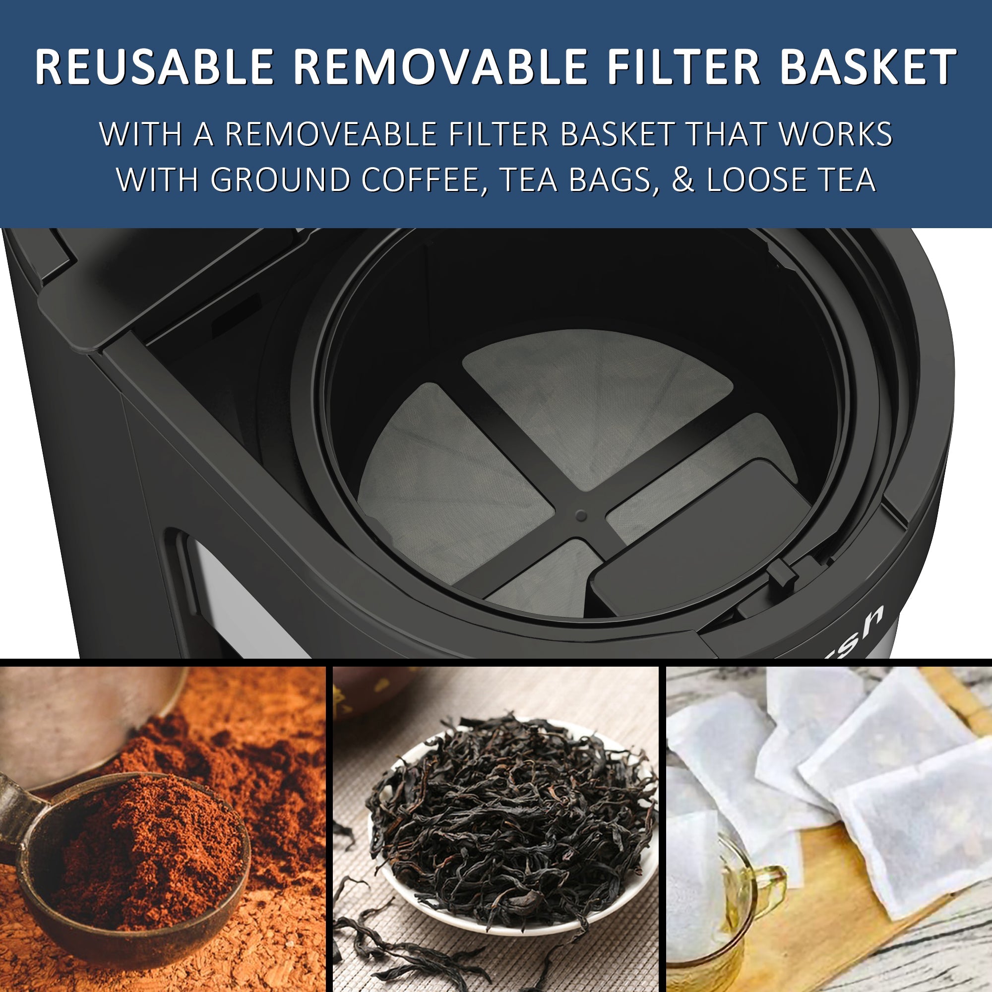 Wirsh Iced Coffee Maker,  Iced Tea Maker with 85 Ounce Pitcher,Strength Control and Reusable Filter